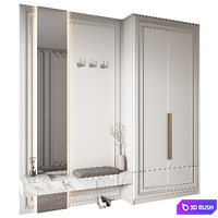 Hallway-in-Neoclassical-02 3D Model Vray, Corona