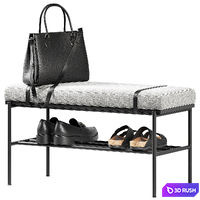 Shoe rack Lulu Space 2 3D Model Vray, Corona
