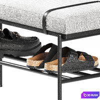 Shoe rack Lulu Space 2 3D Model Vray, Corona