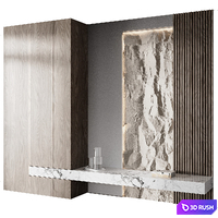 Hallway set 10 3D Model Corona