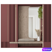 Hallway 3D Model Vray, Corona