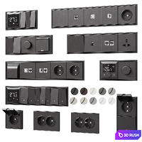Sockets and switches Donel series S08 3D Model Corona