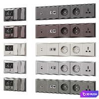 Sockets and switches Donel series S08 3D Model Corona