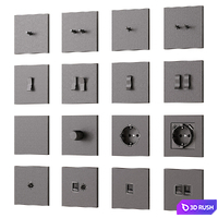 Sockets and switches Donel series N96 3D Model Vray, Corona