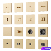 Sockets and switches Donel series N96 3D Model Vray, Corona