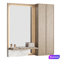 Wardrobe in the hallway | Hallway 024 KM 3D Model Corona