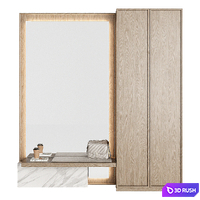 Wardrobe in the hallway | Hallway 024 KM 3D Model Corona