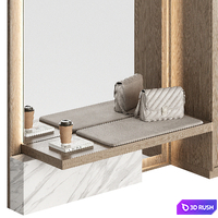 Wardrobe in the hallway | Hallway 024 KM 3D Model Corona