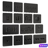 Sockets and switches Ultimate II from Tjelectric 3D Model Corona