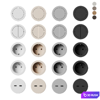 Switches and Sockets Rond by Prado 3D Model Corona