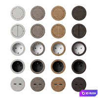 Switches and Sockets Rond by Prado 3D Model Corona