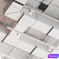 286 Ceiling Set 01 3D Model Vray, Corona