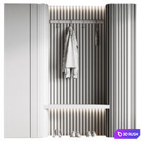 Hallway 8 3D Model Corona