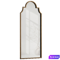 Alexandria Arched Metal Mirror 3D Model Corona
