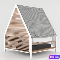 Kettal Cottage Daybed 3D Model Vray