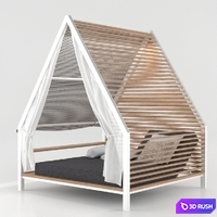 Kettal Cottage Daybed 3D Model Vray