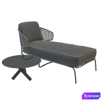 Aston Cord Outdoor Chaiselongue 3D Model Vray