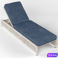 Pacifica Chaise 3D Model Vray