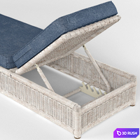 Pacifica Chaise 3D Model Vray