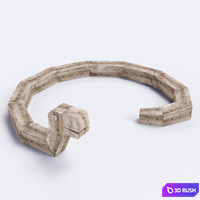 PlayGround Richter Staff 3D Model Vray, Corona