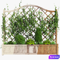 Oxford planter 3D Model Vray, Corona