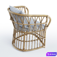 San Francisco Rattan Chair 3D Model Corona