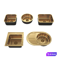 Kitchen Sink Set 3D Model Vray