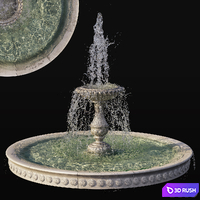 Classic fountain 1 3D Model Corona