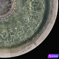 Classic fountain 1 3D Model Corona