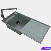 Kitchen sink 3D Model Corona