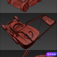 Bosch Lawn Mowers 3D Model Corona