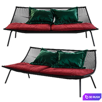 RODA LAZE | Garden sofa 3D Model Corona