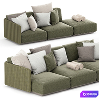 EDDY OUTDOOR SOFA by FLEXFORM 3D Model Vray, Corona