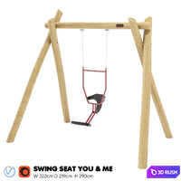 Kompan. Swing with You and Me Seat 3D Model Vray, Corona