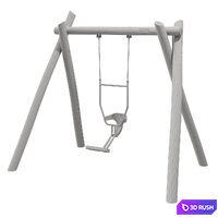 Kompan. Swing with You and Me Seat 3D Model Vray, Corona