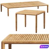 Brown Jordan Maldives coffee tables (2 options) 3D Model Vray