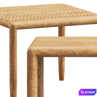 Brown Jordan Maldives coffee tables (2 options) 3D Model Vray