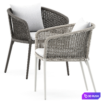 KNOT ARMCHAIR Knot by JANUS 3D Model Vray, Corona