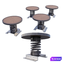Spring rocker 3D Model Corona