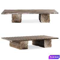 Wooden coffee table 3D Model Corona