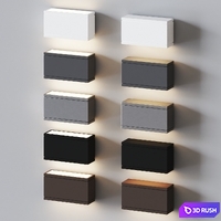 Rubix Indoor / Outdoor Wall Sconce by WAC Lighting 3D Model Vray, Corona