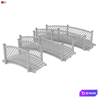 Garden bridges set 8 3D Model Vray, Corona