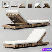 CAICOS CHAISE 3D Model Corona