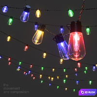 Editalorble Garland Color 3D Model Corona