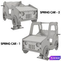 Spring rockers. Set 2 3D Model Vray, Corona