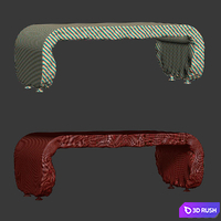 Richard concrete table by Bpoint 3D Model Corona