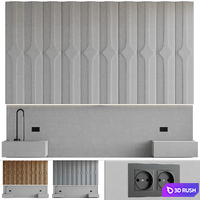 Decorative wall panel 006 3D Model Vray, Corona