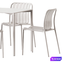 Trocadero Outdoor Table and Chair by Talenti / Outdoor furniture 3D Model Corona