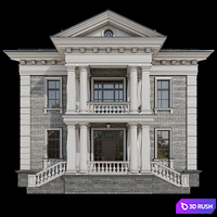 House facade 3D Model Corona