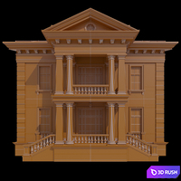 House facade 3D Model Corona
